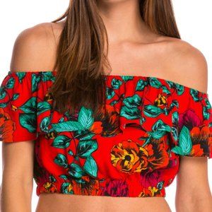 MINKPINK Tropical Dream Crop Top Small